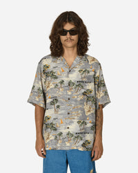 WACKO MARIA Hawaiian Shirt S/S (Type-1) Gray Shirts Shortsleeve Shirt WMS-HI01 GRY