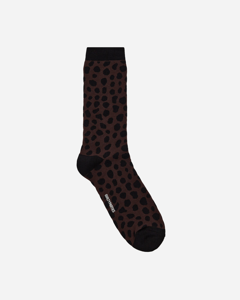WACKO MARIA Leopard Socks Brown Underwear Socks WMA-SO03 BRWN