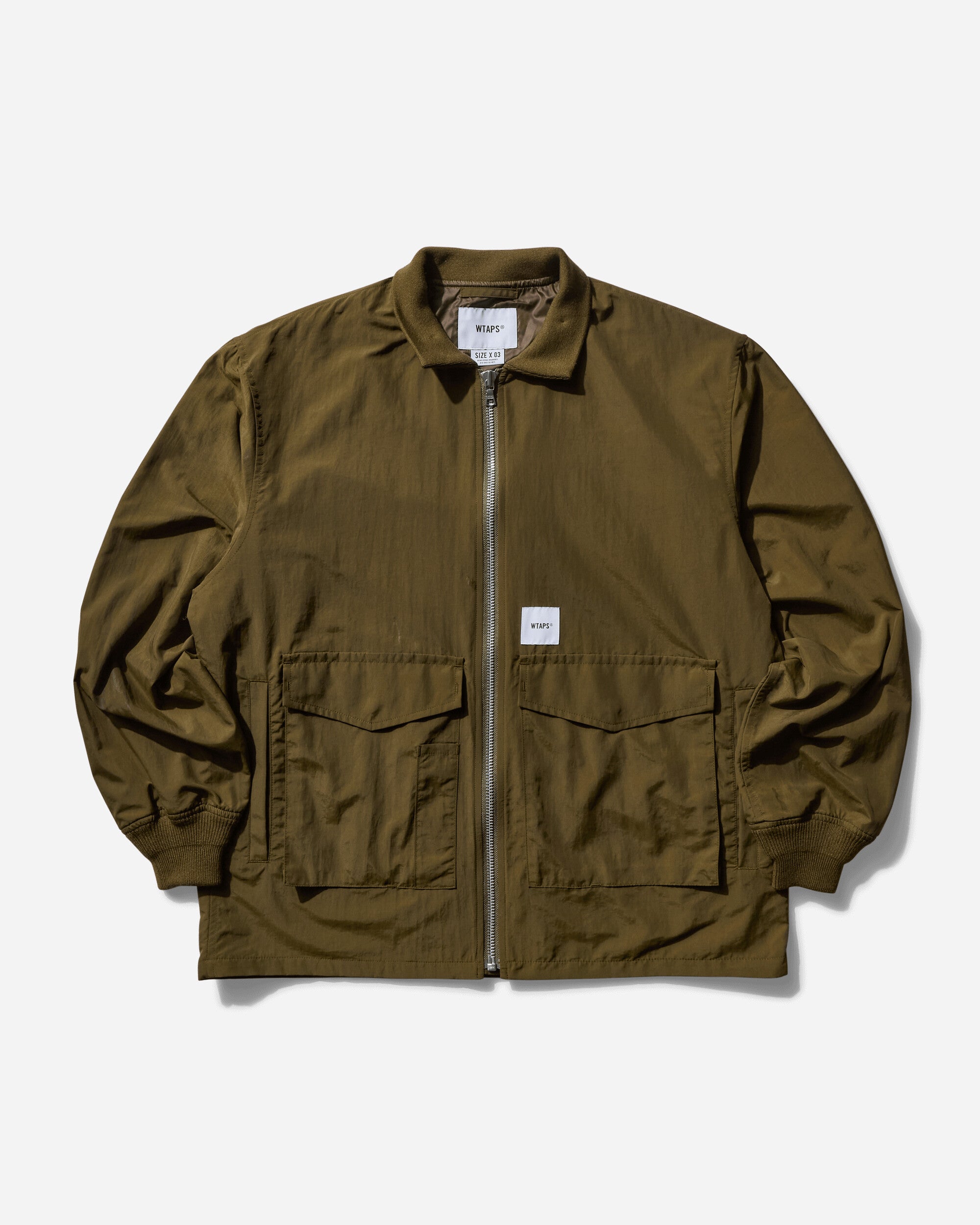 WTAPS Jacket 10 Olive Drab Coats and Jackets Bomber Jackets 242TQDT-JKM04 001