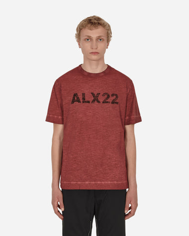 1017 Alyx 9SM Ss Tee Syrah T-Shirts Shortsleeve AXMTS0308FA01 RED0001