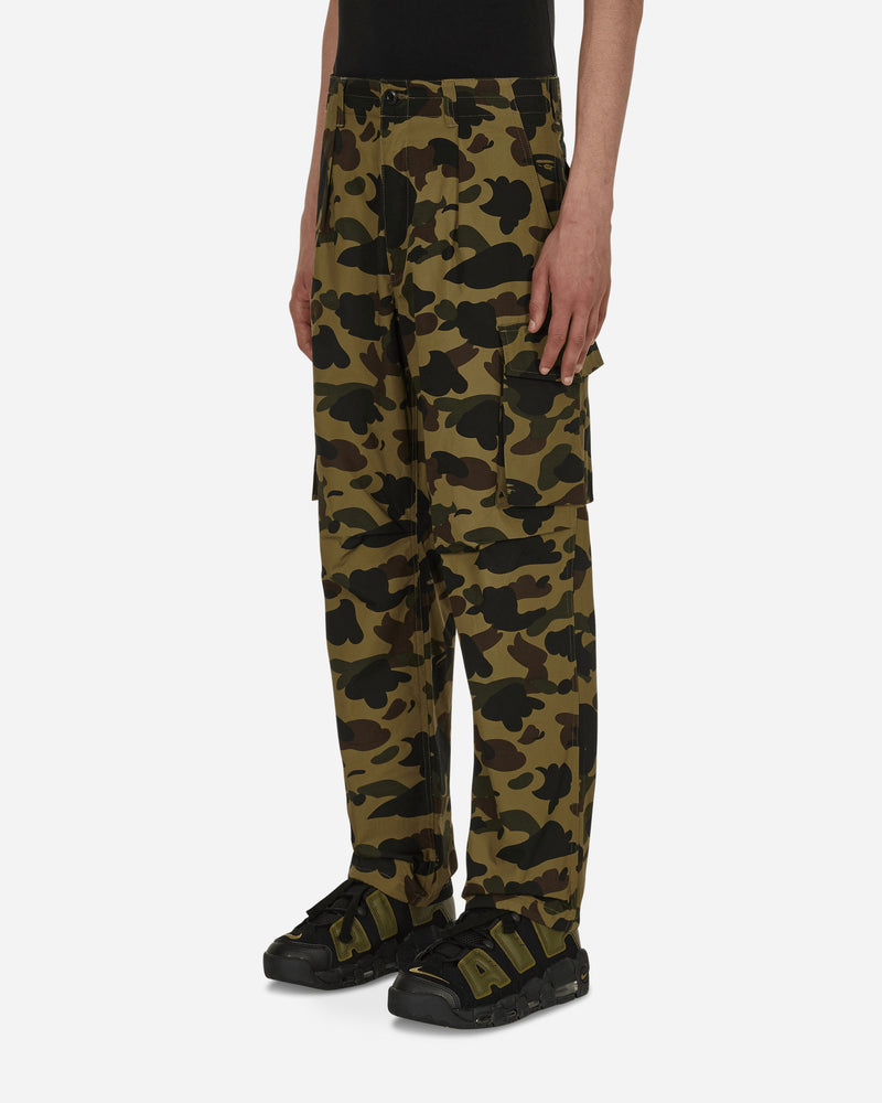 A Bathing Ape 1St Camo Relaxed Fit 6 Pocket Green Pants Trousers 1H80152017 GREEN