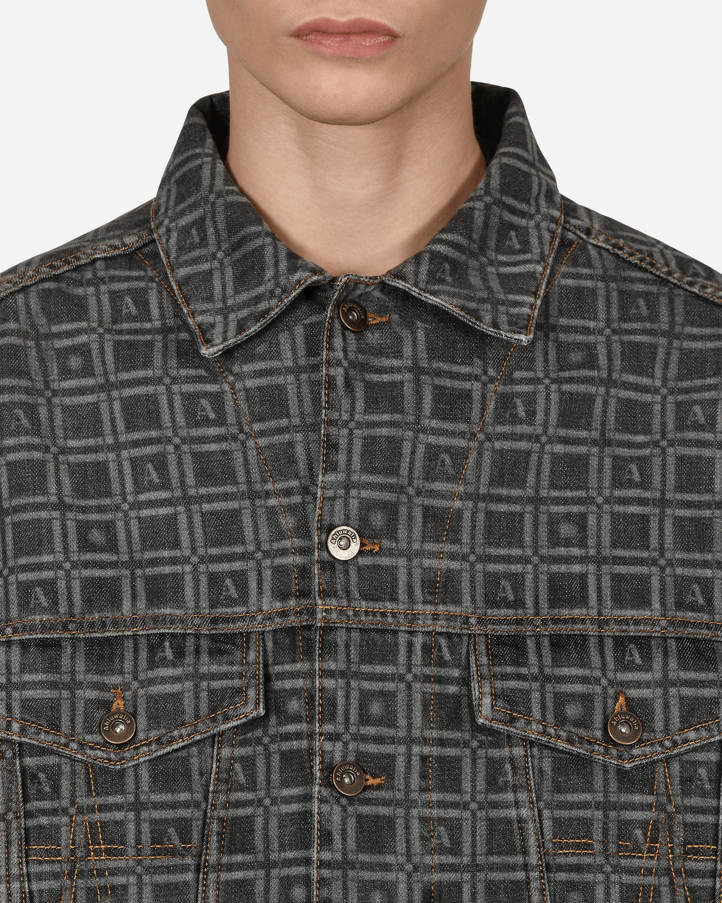 Ahluwalia Kalonji Denim Jacket Charcoal Coats and Jackets Jackets M-AHLU-DE001-AW22-FA61 CH