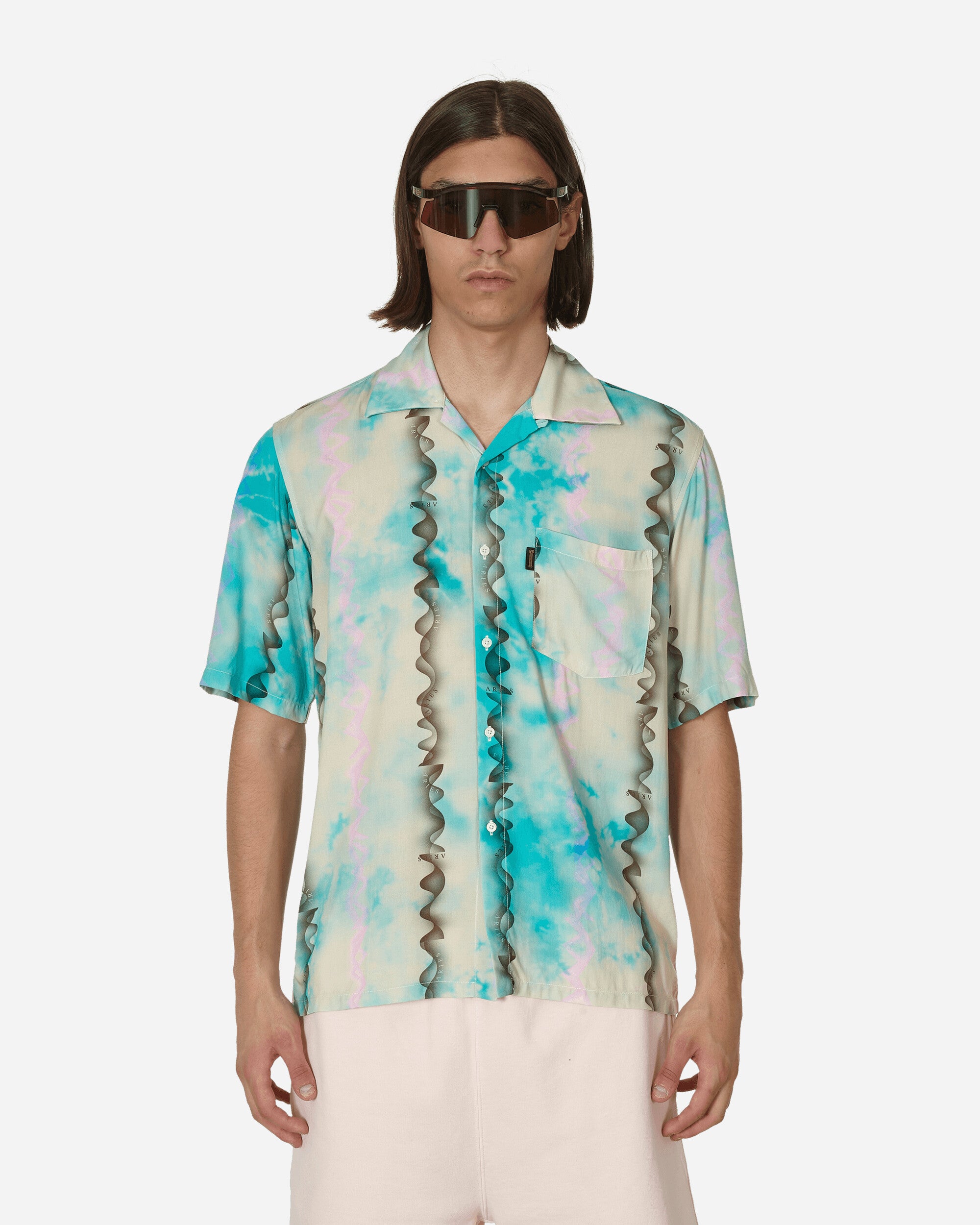 Aries Dune Hawaiian Shirt Alabaster Shirts Shortsleeve Shirt CTAR40105 ALB