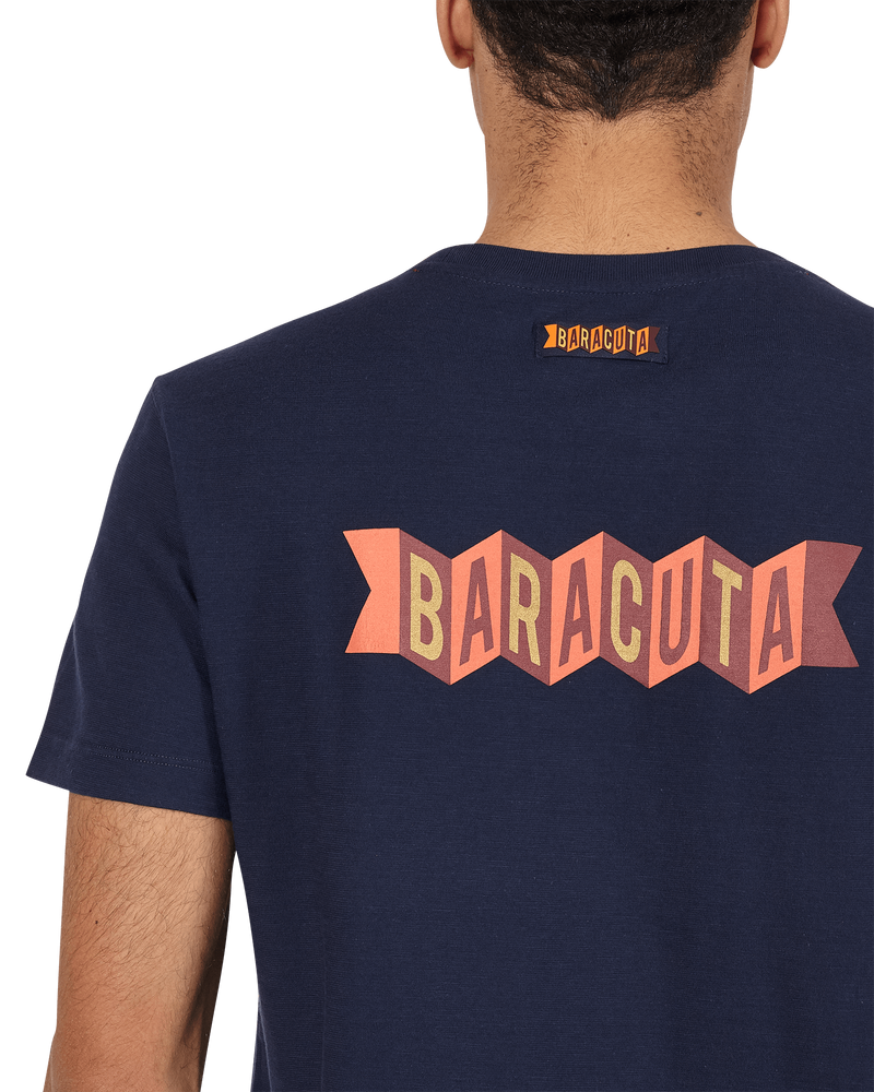 Baracuta Back Graphic Navy T-Shirts Shortsleeve BRTEE0003 309