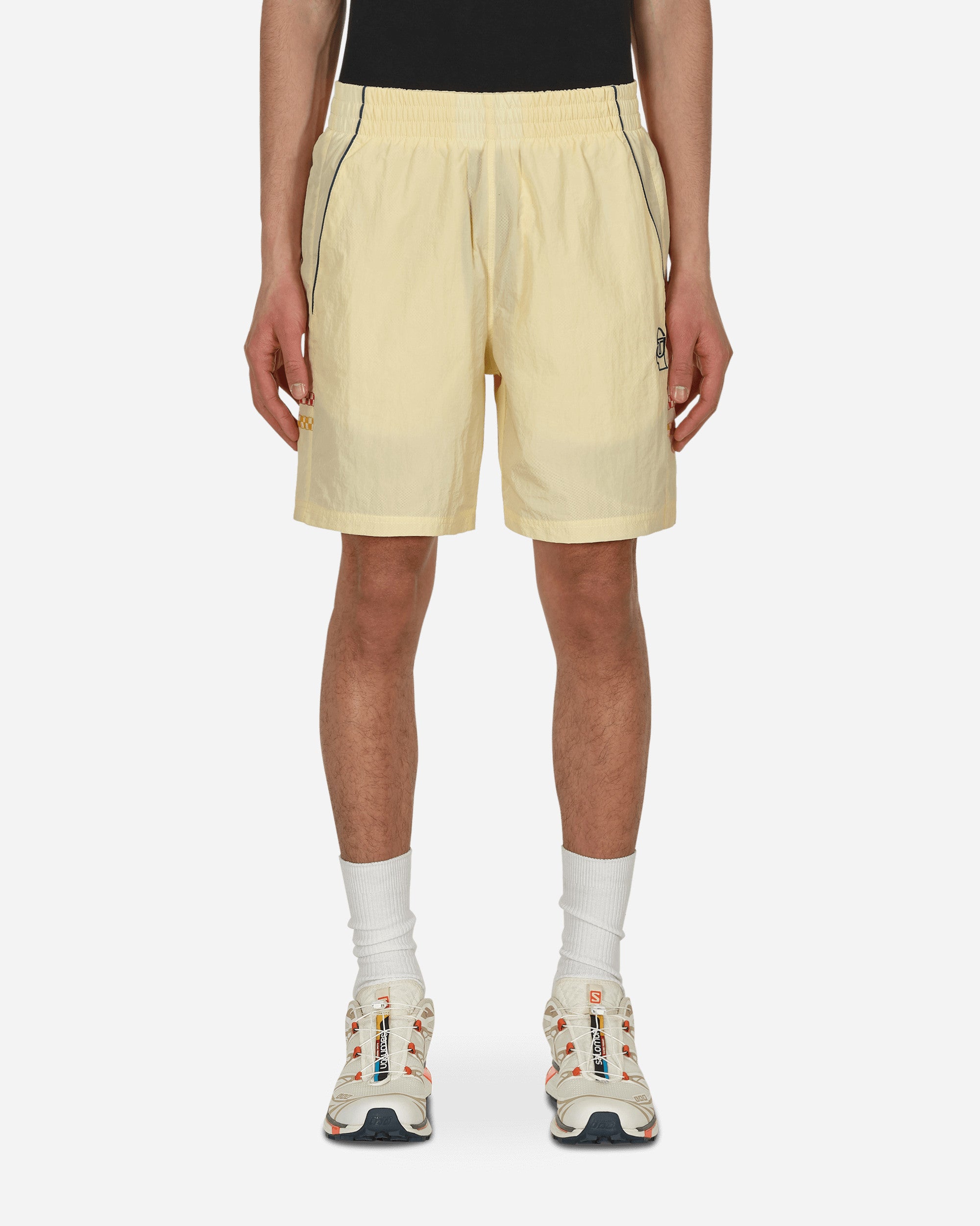 Brain Dead ST X Brain Dead Shorts Pastel Yellow Shorts Sweatshorts BDF21B02002500 YL10