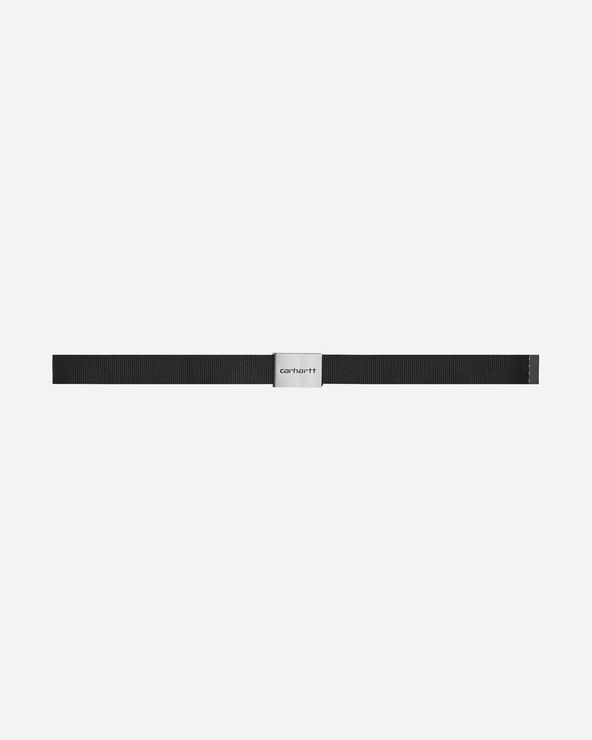 Carhartt WIP Clip Belt Chrome Black Belts Belt I019176 89XX