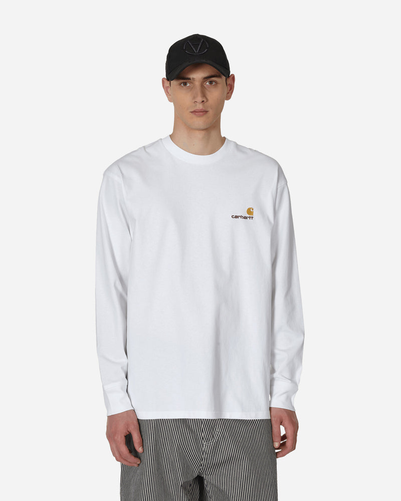 Carhartt WIP L/S American Script T-Shirt White T-Shirts Longsleeve I029955 02XX