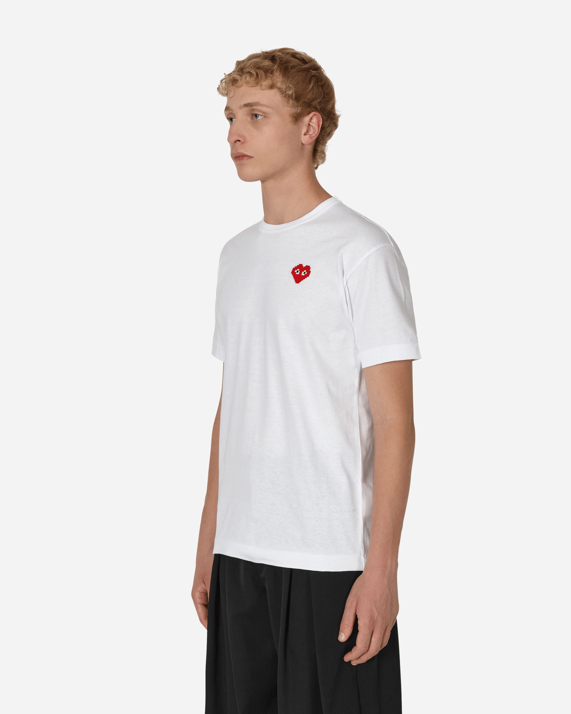 Comme Des Garçons Play Small Heart T-Shirt White T-Shirts Shortsleeve P1T322 2