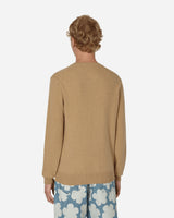 Comme Des Garçons Play Small Heart Vneck Knitwear Camel Knitwears Sweaters P1N082 1