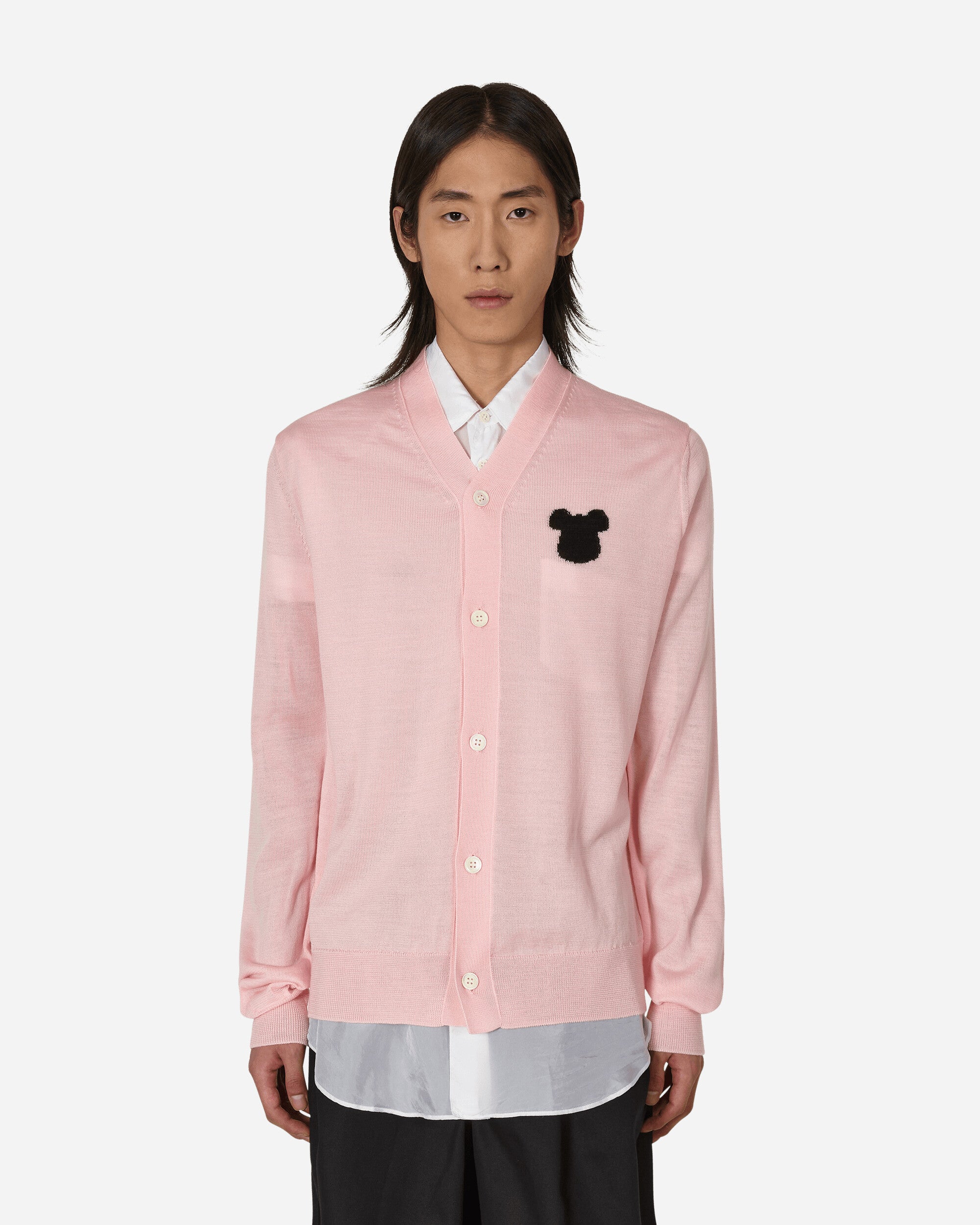 Comme Des Garçons Shirt Cardigan Pink Knitwears Cardigans FK-N008-S23 4