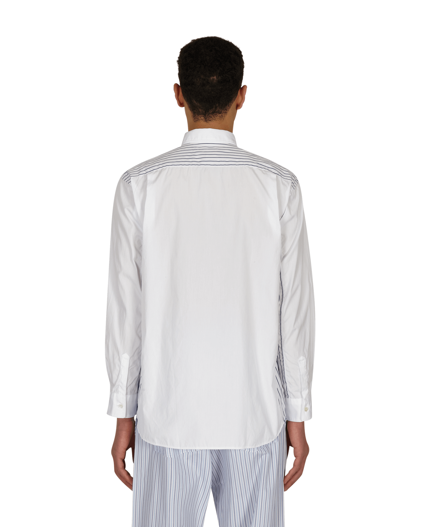 Comme Des Garçons Shirt Woven White/Stblue Shirts Longsleeve FG-B057-SS21 1