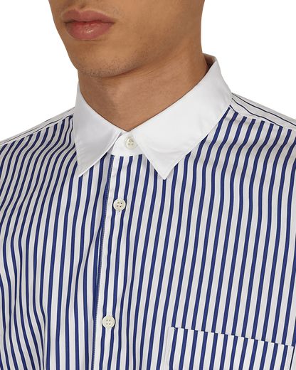 Comme Des Garçons Shirt Woven White/Stblue Shirts Longsleeve FG-B057-SS21 1