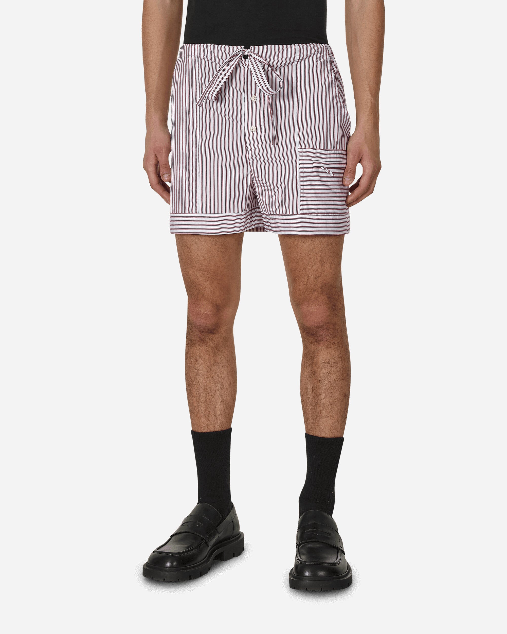 Striped Boxer Shorts Bordeaux