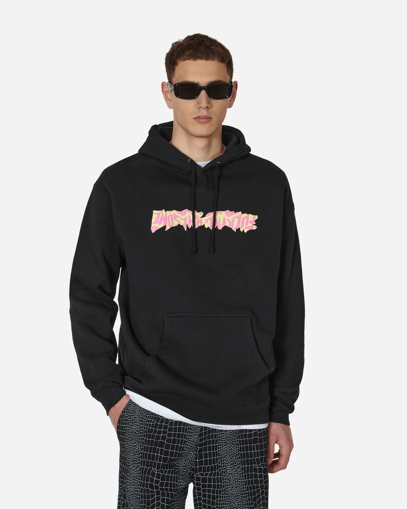 Fucking Awesome Cut Out Logo Hoodie Black Black Sweatshirts Hoodies PN5457 001