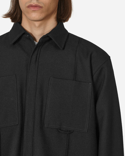 Haydenshapes Merino Shirt Cross Over Black Shirts Overshirt HS-22AP-1031W 1