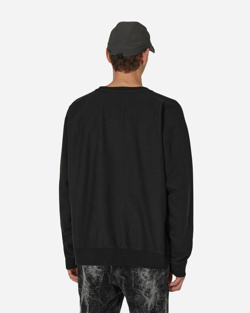 Instrumental Embroidery Pullover Black Sweatshirts Crewneck I09PO542 BLACK
