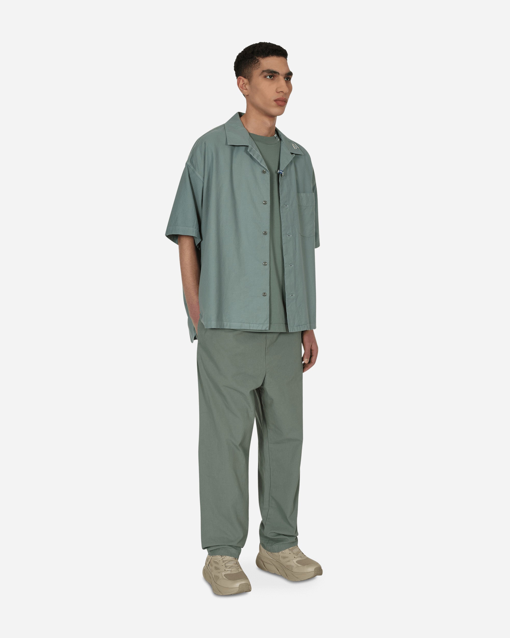 Instrumental No Side Seam Long Pants Green Pants Trousers I06PT021 GREEN