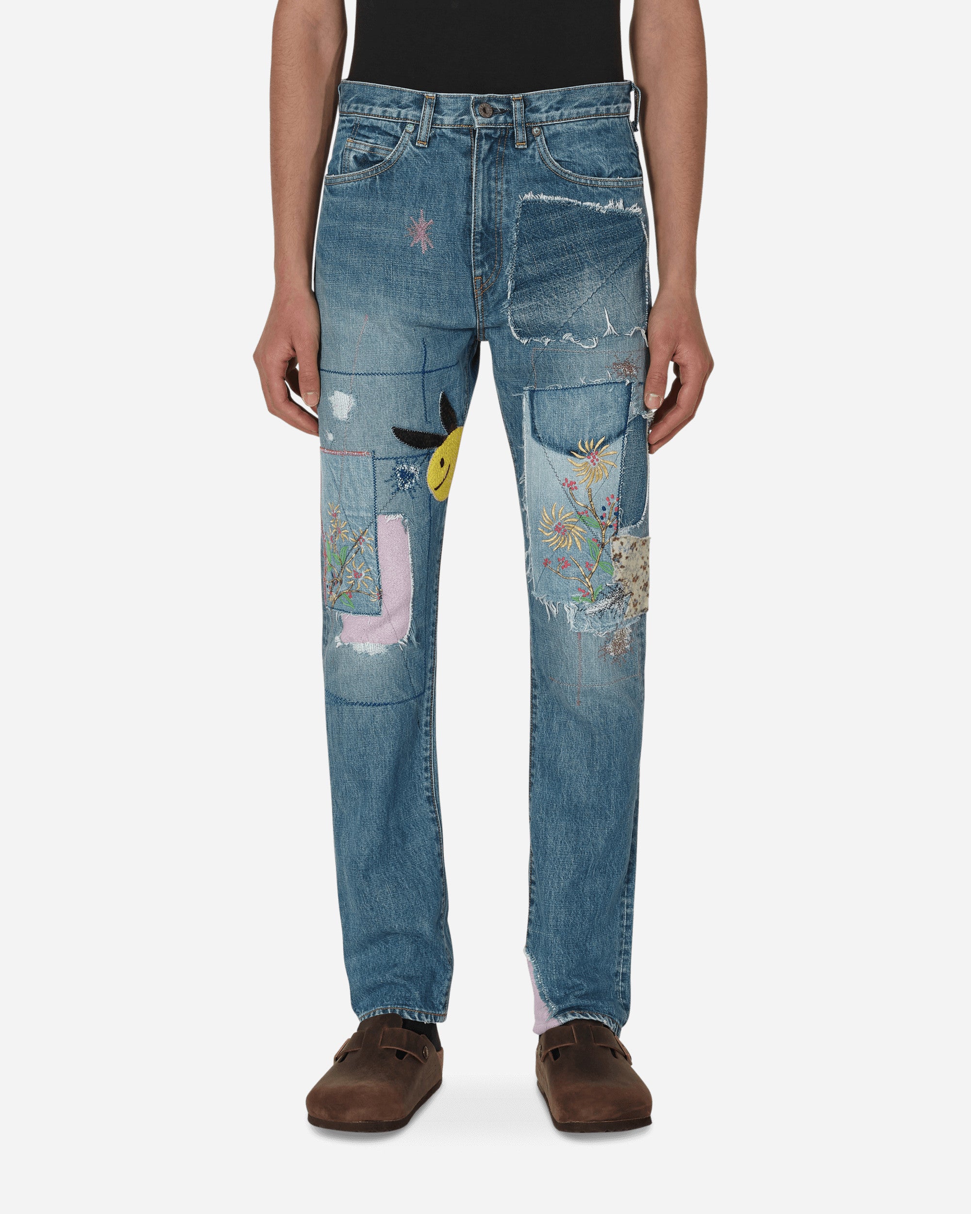 KAPITAL 14oz Denim 5P OKABILLY Pants Blue - Slam Jam® Official Store