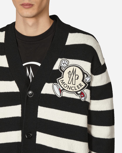 Moncler Stripe Cardigan Black Knitwears Cardigans 9B00010M2672 P90