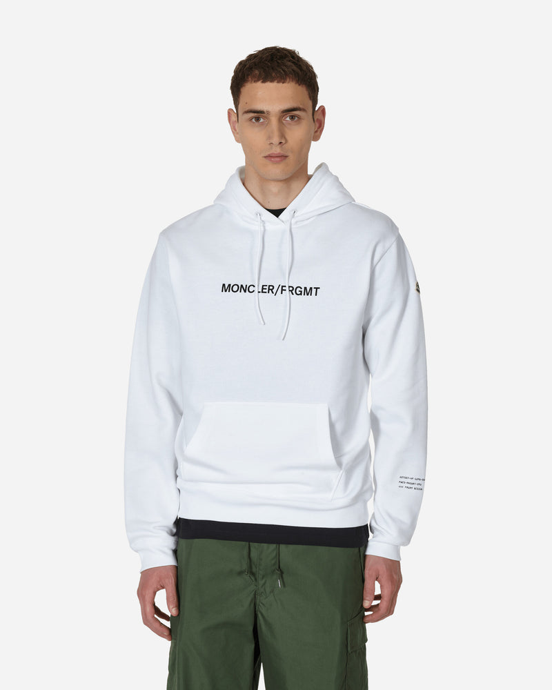 Moncler Genius Hooded Sweater X Fragment White Sweatshirts Hoodies 8G00003M2372 001