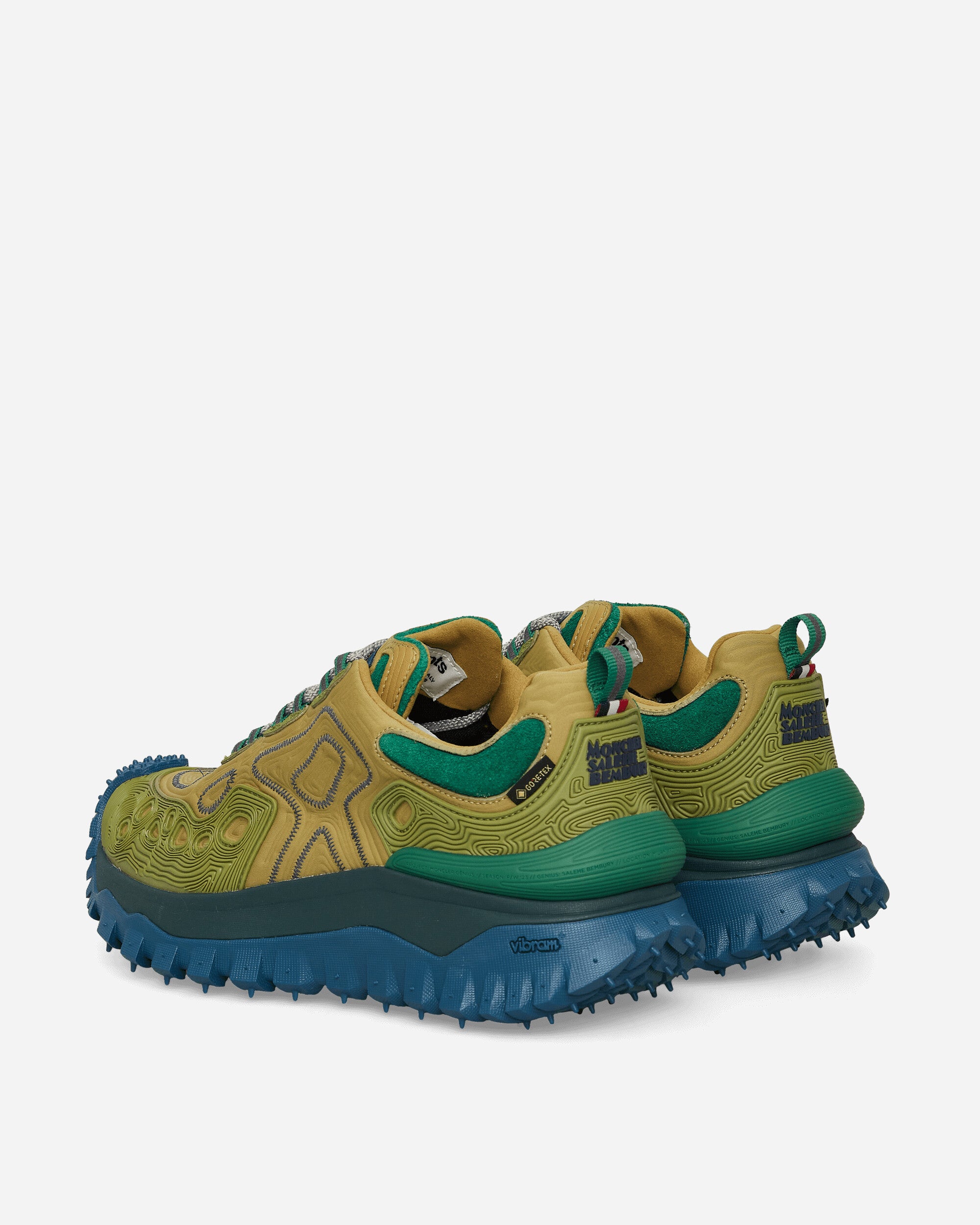 Moncler Genius Trailgrip Grain X Salehe Bembury Green Sneakers Low 4M00010M3275 23E