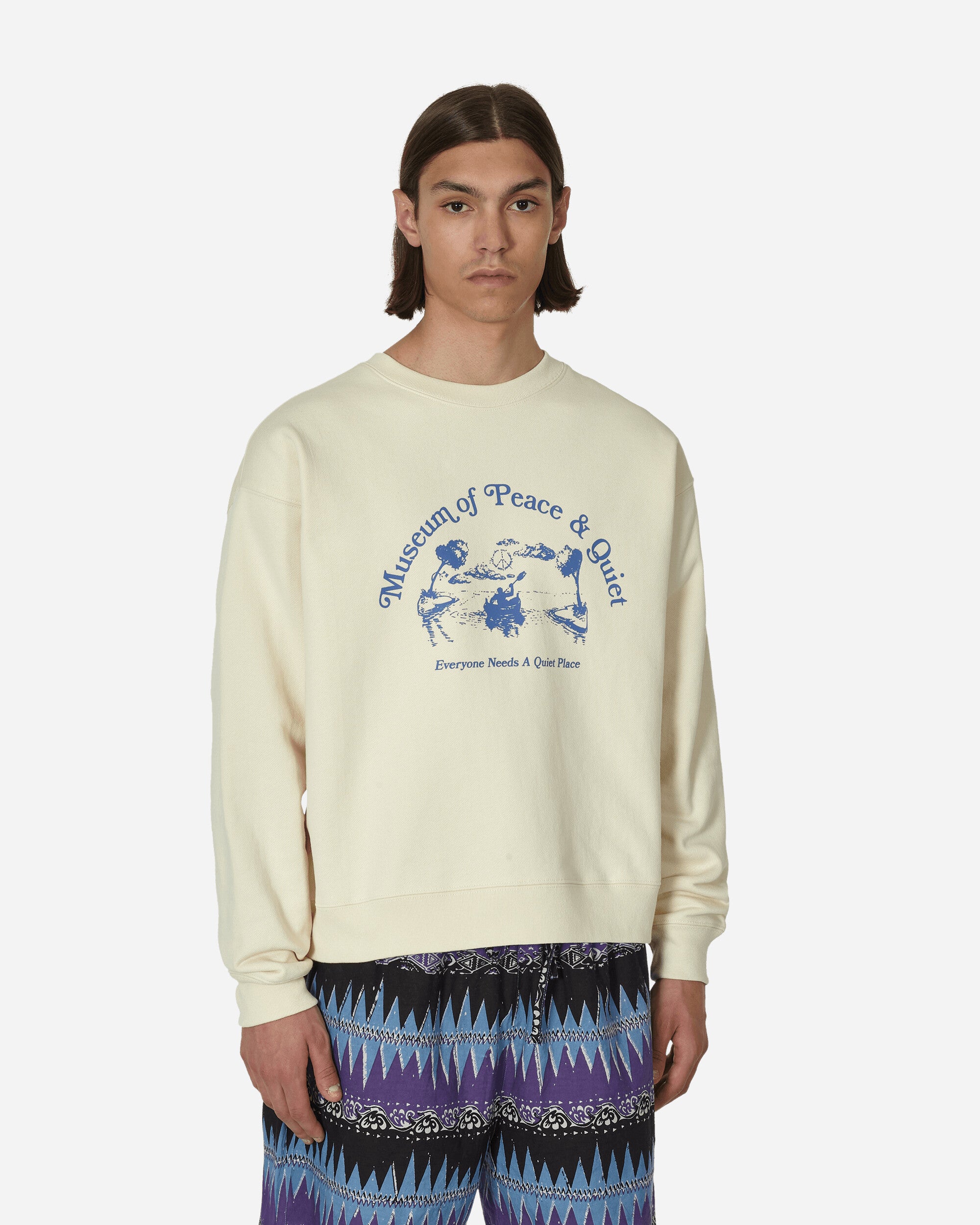 Museum of Peace & Quiet Quiet Place Bone Sweatshirts Crewneck MOPQ-SS23-09 1