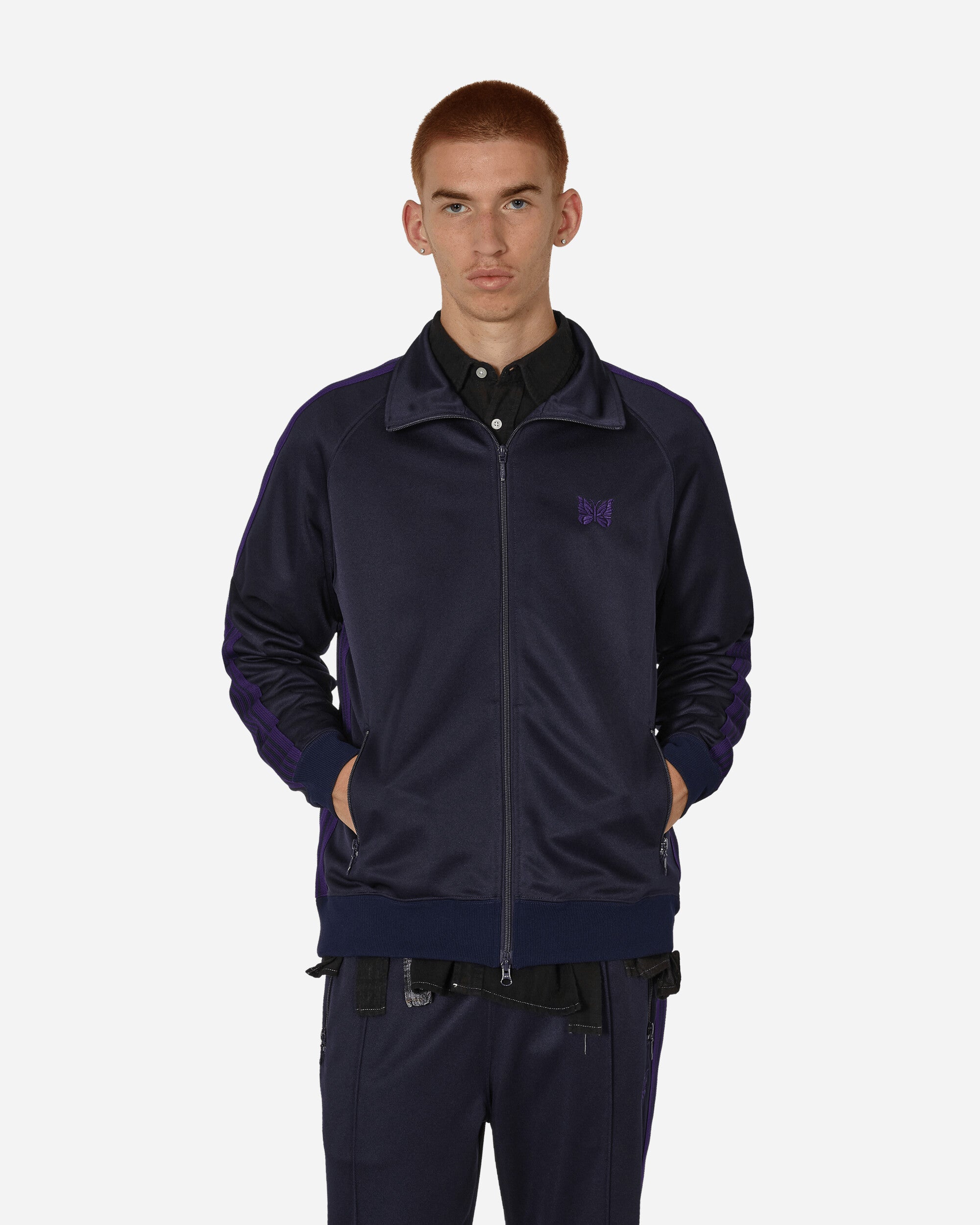 Poly Smooth Track Jacket Navy