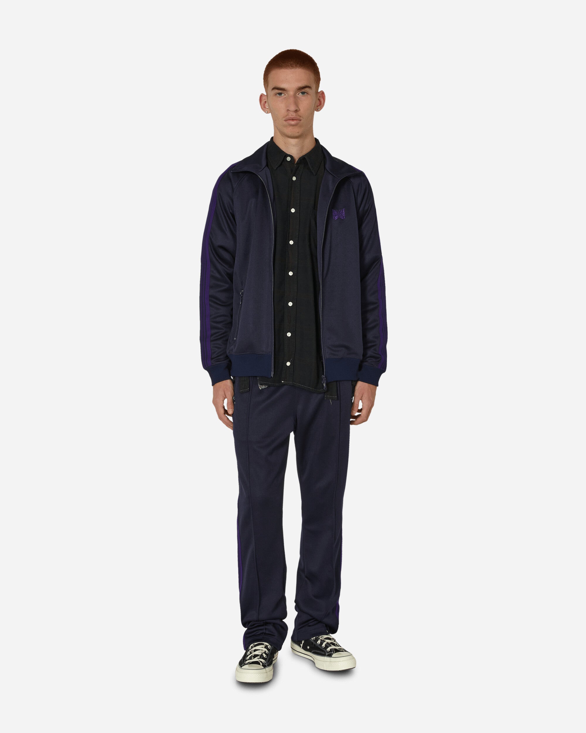 Poly Smooth Track Jacket Navy