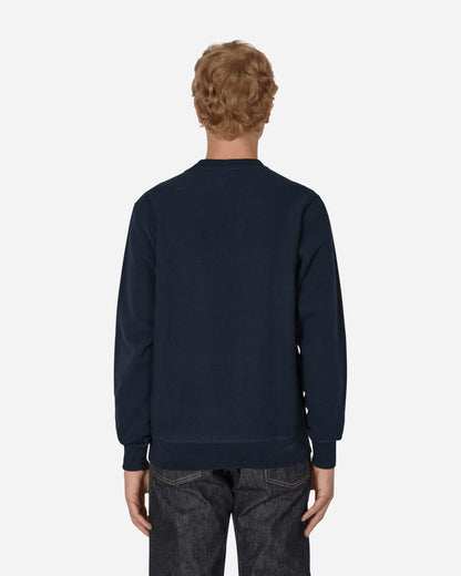 Noah Knot Crewneck Navy  Knitwears Sweaters SS070FW22 NVY