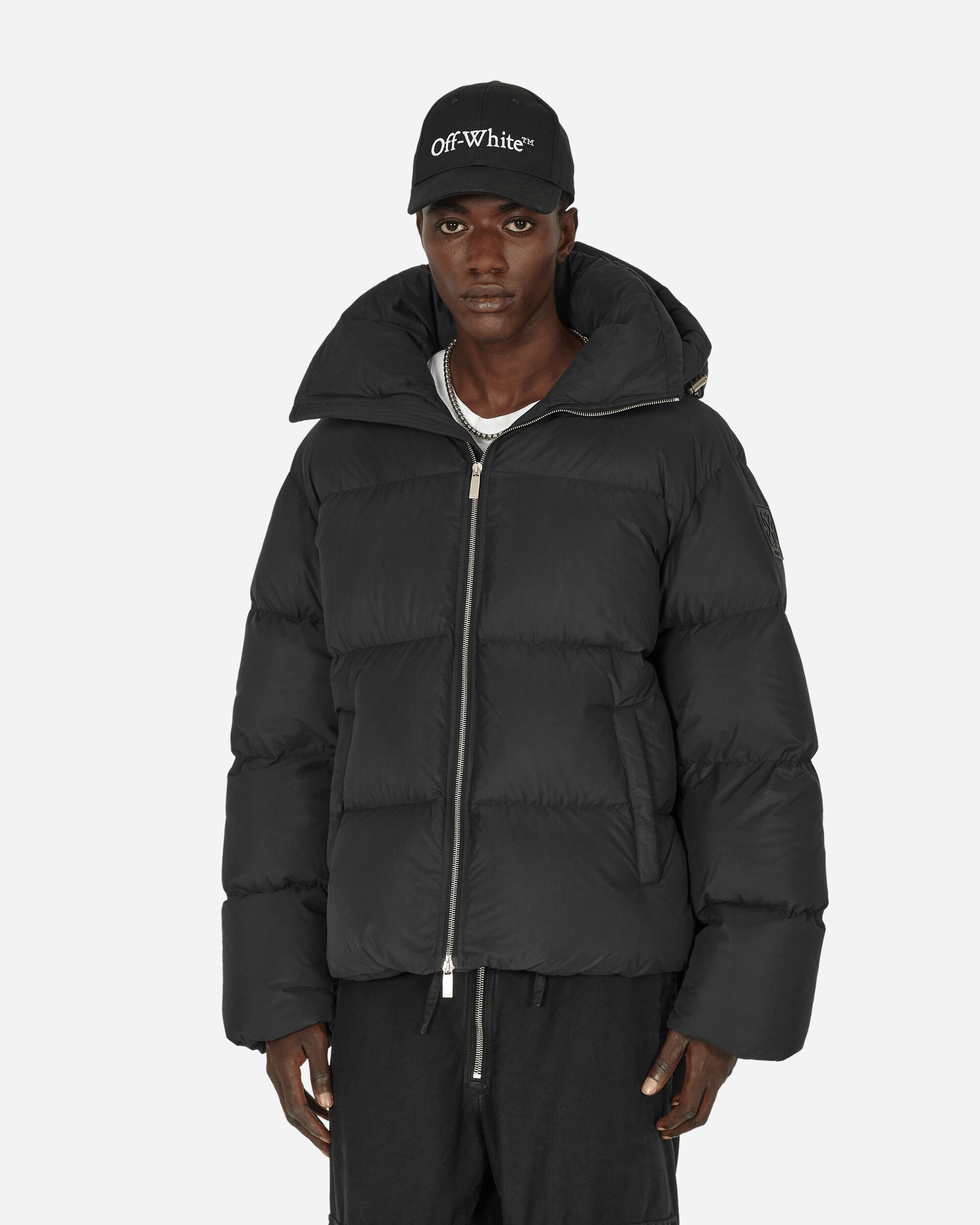 Off white cheap puffer jacket black