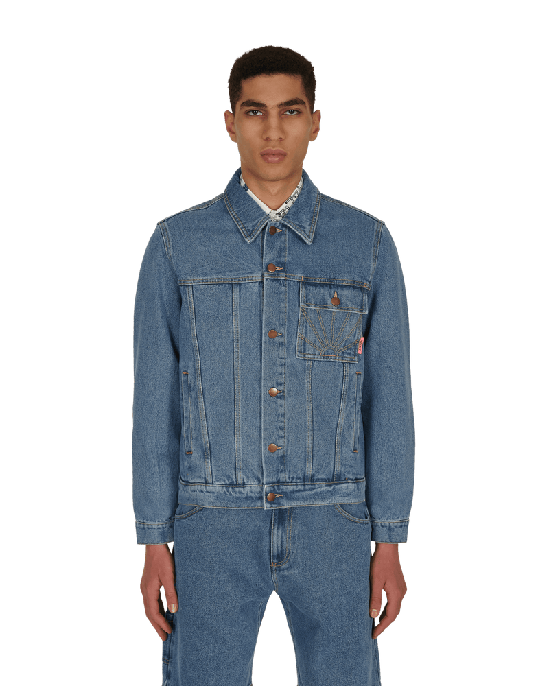 Paccbet Denim Long Jacket Blue - Slam Jam Official Store