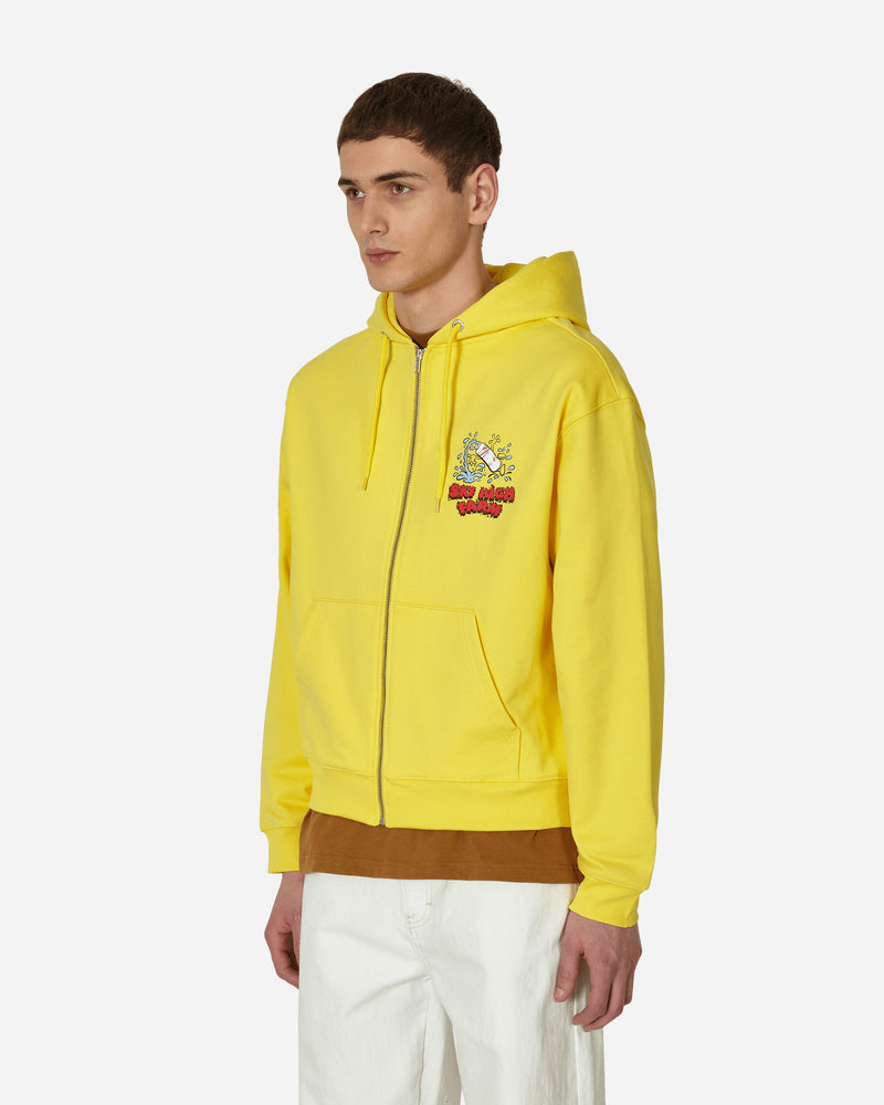 Sky High Farm Flatbush Printed Zipped Hoodie Yellow Sweatshirts Hoodies SHF03T023 1