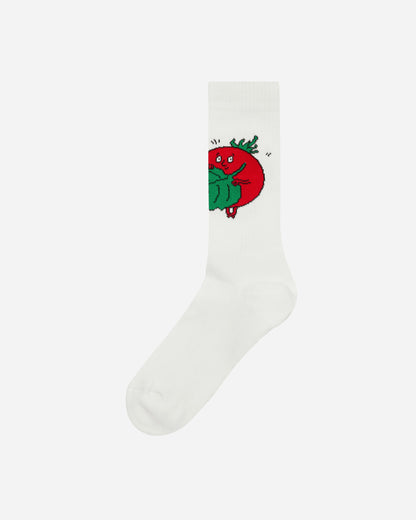 Sky High Farm Unisex Tomatoes Socks Knit White Underwear Socks SHF03K002 1