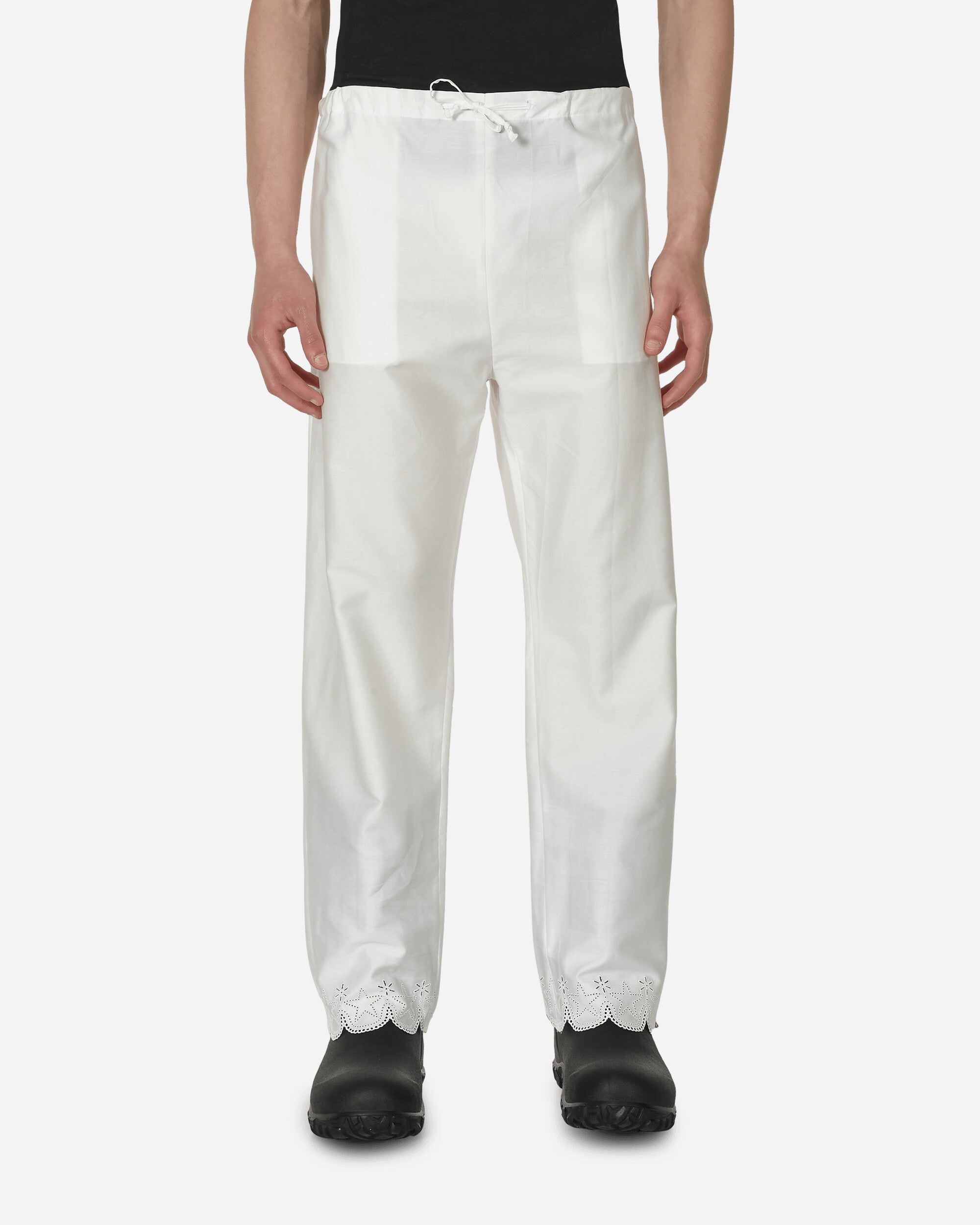 Sky High Farm Unisex Silk Pantalette Woven White Pants Trousers SHF03P107 1
