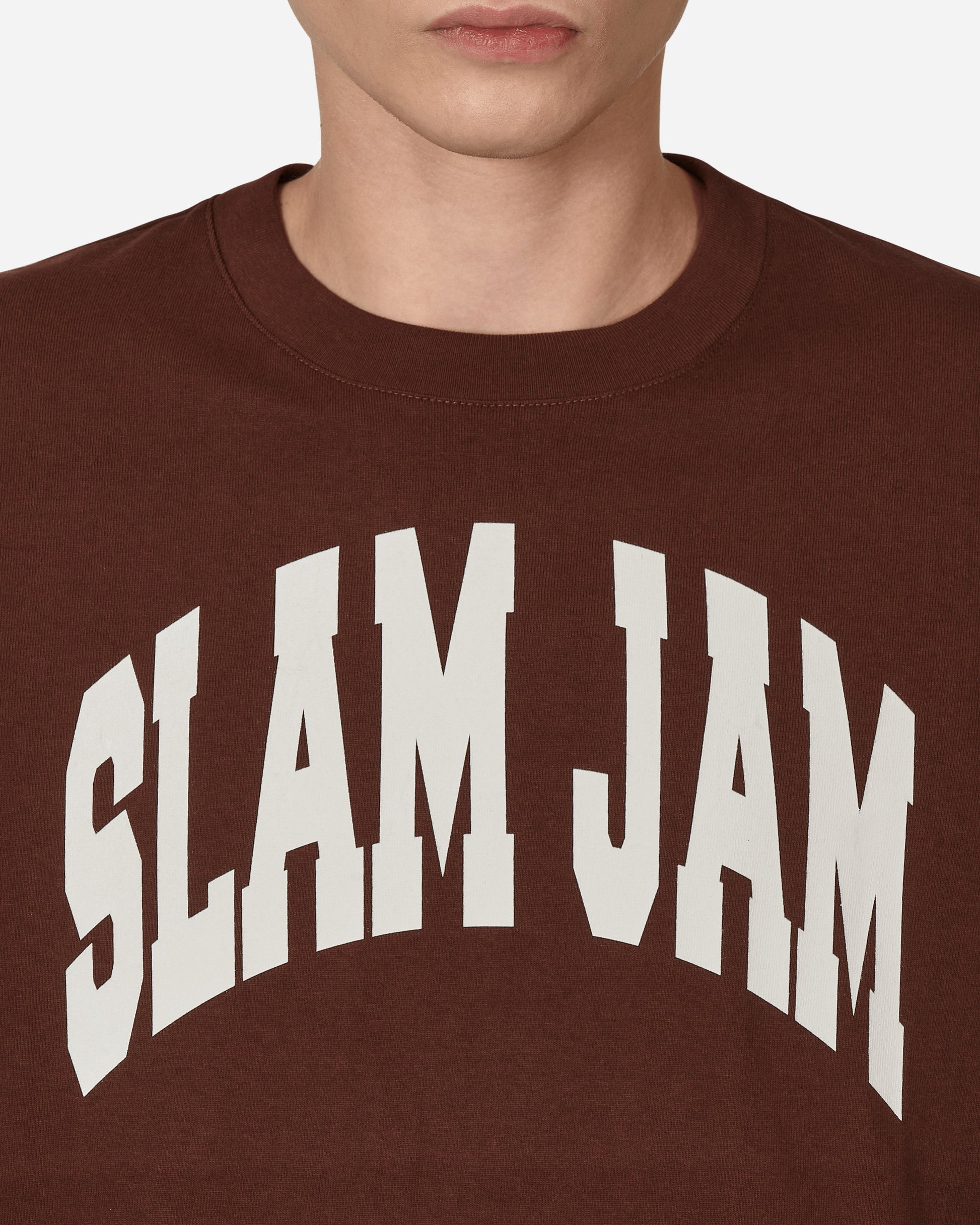 Slam Jam Big Panel Box Tee Brown Gray T-Shirts Shortsleeve SBM0010FA02 BLK0001