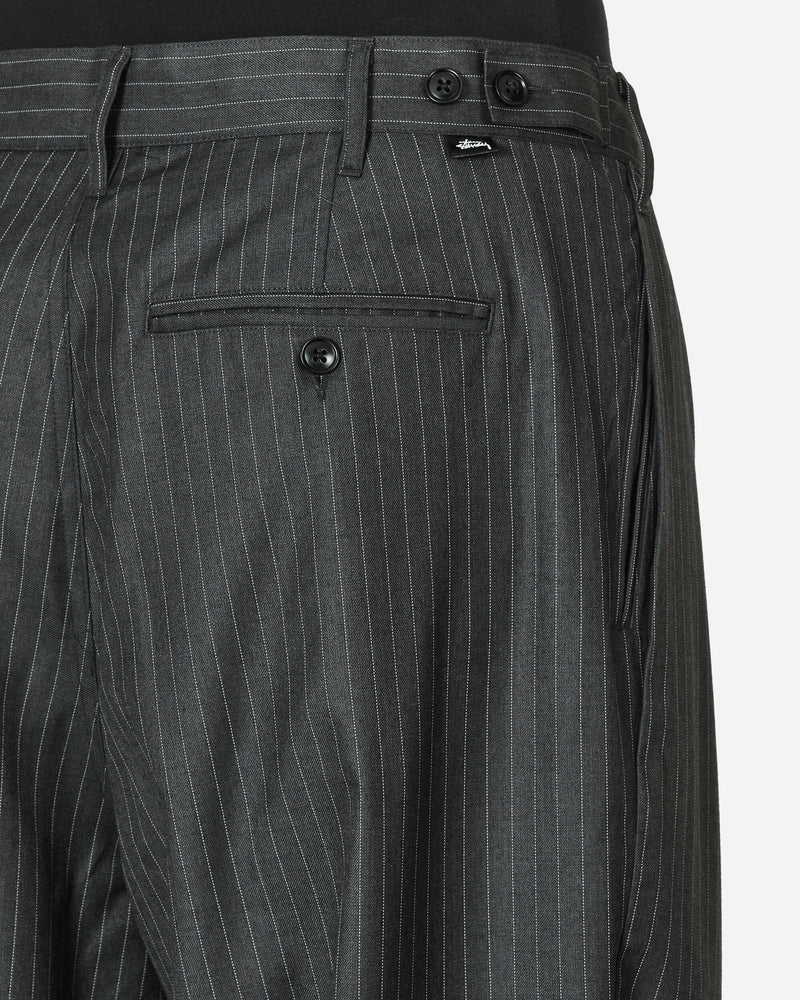 Stüssy Stripe Volume Pleated Trousers Grey - Slam Jam® Official Store