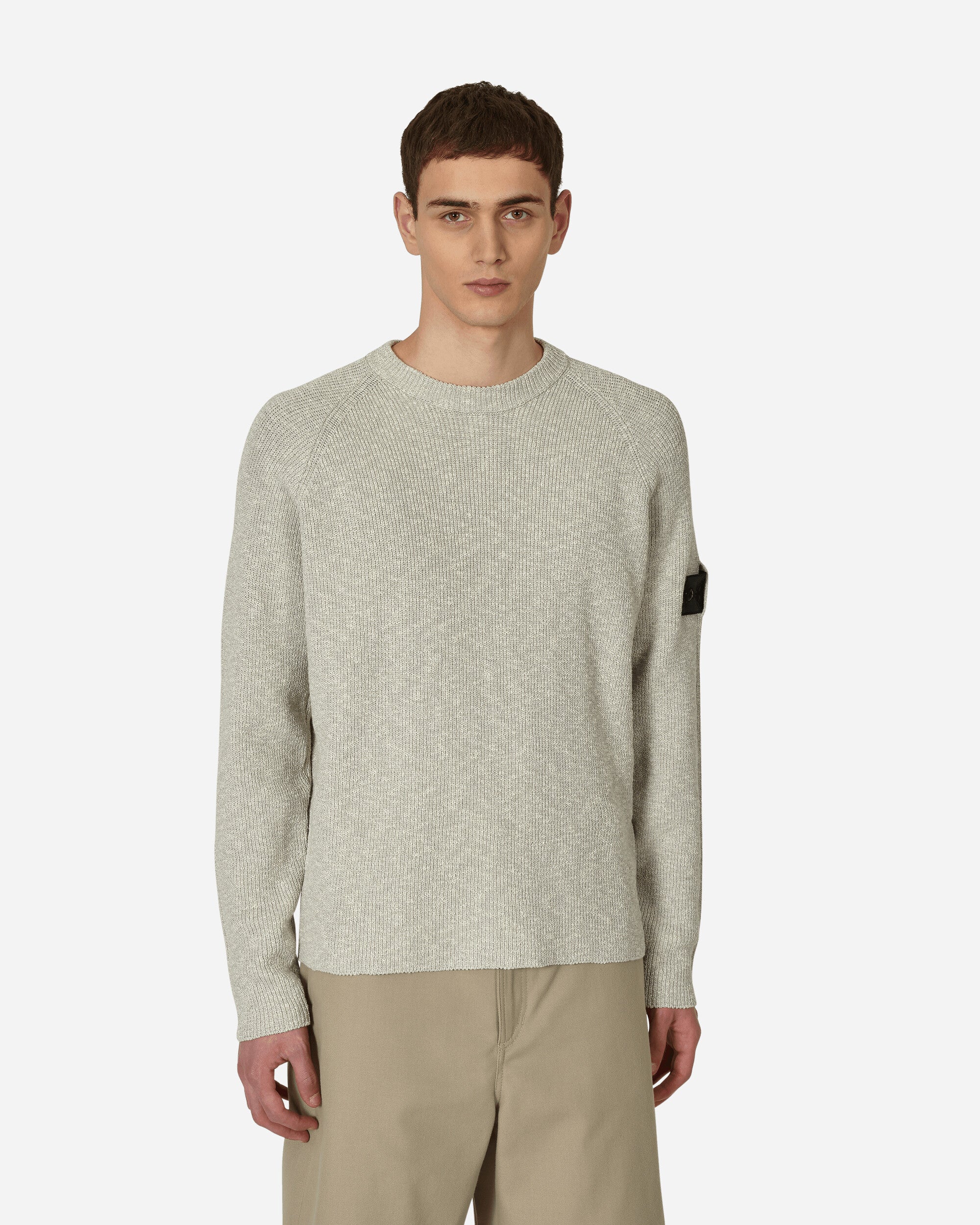 Waffle Crewneck Sweater Grey
