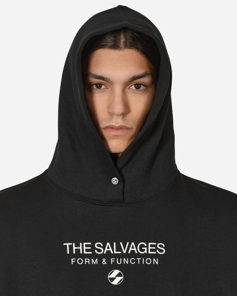 The Salvages Ss23 Hypnotic Snap Hoodie Black Sweatshirts Hoodies XSS230633BLK BLACK