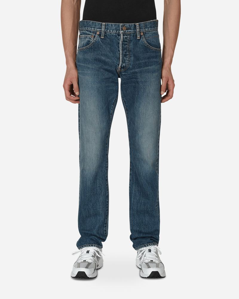 visvim Social Sculpture 01 Slim Damaged Denim Pants Blue