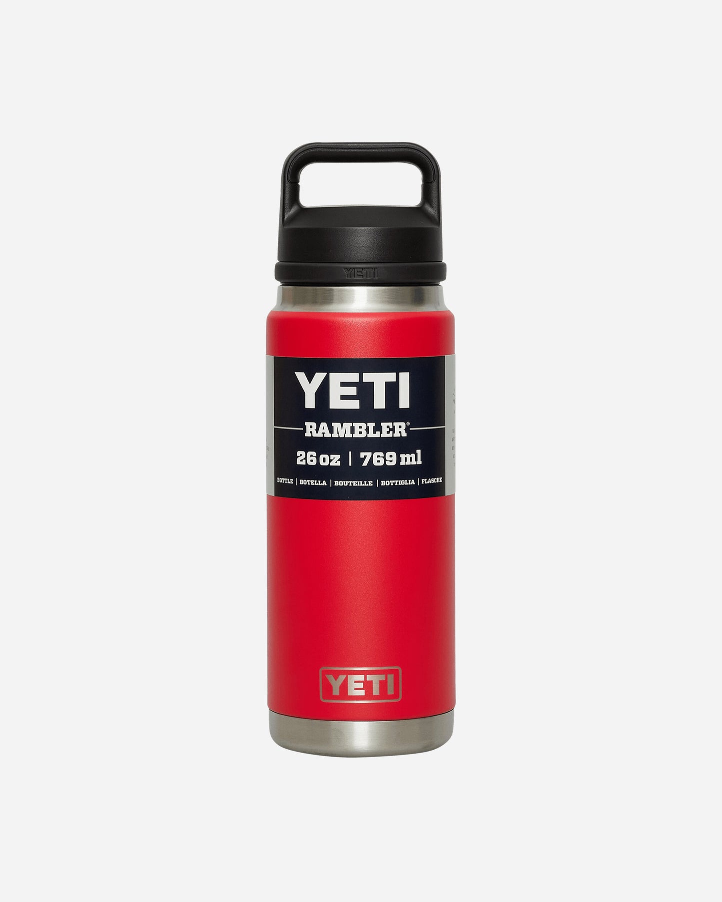 YETI Rambler 26 Oz Bottle Chug Rescue Red Equipment Bottles and Bowls 0310 SPR