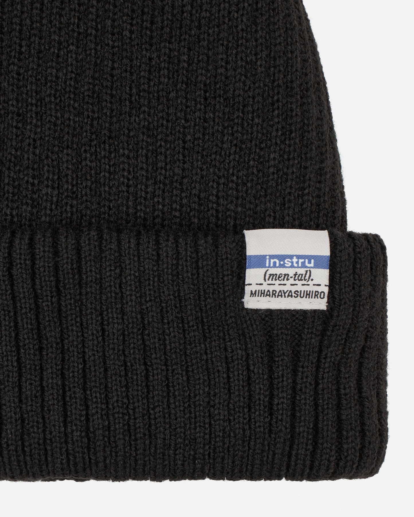 in・stru(men-tal) Knit Beanie Black Hats Beanies I08AC402 2